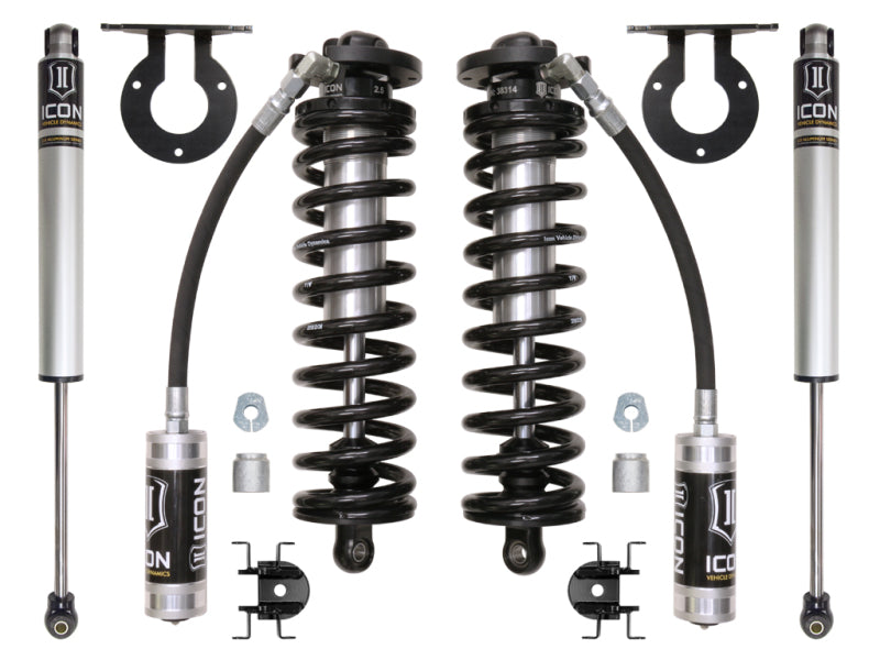 ICON 2017+ Ford F-250/F-350 2.5-3in Stage 1 Coilover Conversion System ICON Coilover Components