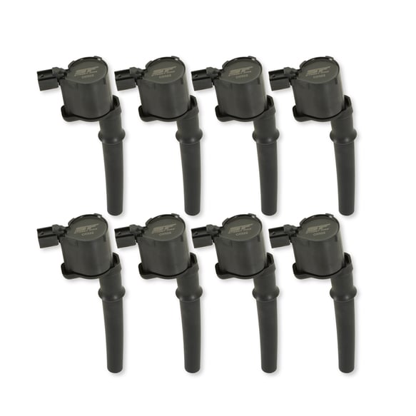 Street Fire Ignition Coils 1999-2014 Ford 4.6L/5.4L 4-valve engines, Black. 8-Pack 55148 MSD Autoparts