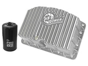 aFe Street Series Engine Oil Pan Raw w/ Machined Fins; 11-17 Ford Powerstroke V8-6.7L (td) aFe Diff Covers