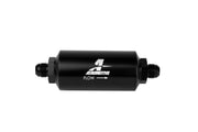 Aeromotive In-Line Filter - AN-08 size Male - 10 Micron Microglass Element - Bright-Dip Black Aeromotive Fuel Filters