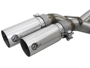 aFe Rebel Series 3in. to 2.5in. 409 SS C/B Exhaust 11-14 Ford F-150 V6-3.5L (tt) - Polished Tip aFe Catback