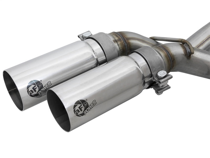 aFe Rebel Series 3in. to 2.5in. 409 SS C/B Exhaust 11-14 Ford F-150 V6-3.5L (tt) - Polished Tip aFe Catback