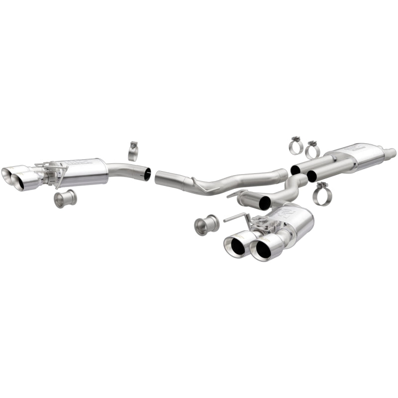 MagnaFlow SYS Cat-Back 2018 Ford Mustang GT 5.0L Street Dual Exit Polished 4in Tips Magnaflow Catback
