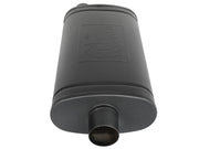 aFe MACH Force-Xp 409 SS Muffler w/ Black Finish 3in Center/Offset 22in L x 11in x 5in - Oval Body aFe Muffler