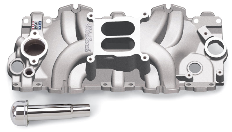 Edelbrock Intake Manifold Single Quad Perf RPM BBC 409 Inwin Lg Port As-Cast Edelbrock Intake Manifolds
