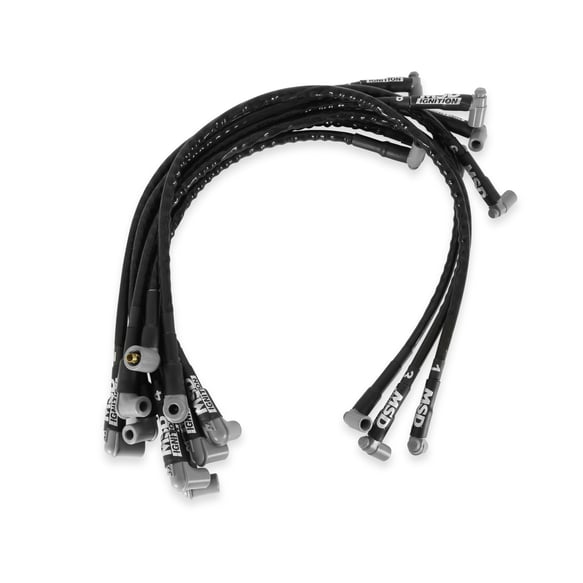 Sleeved Spark Plug Wires for SBC over valve cover, HEI 31351
