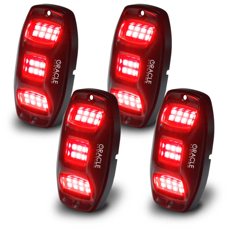Oracle Underbody RGB+W Wheel Well Rock Light Kit - 4 PCS - ColorSHIFT ORACLE Lighting Light Bars & Cubes