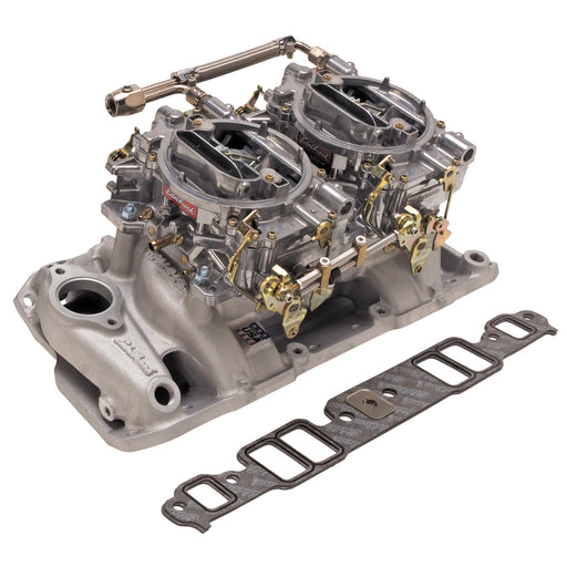 Edelbrock Performer RPM Dual-Quad Kit for 1986 And Prior SB-Chevy Edelbrock Intake Manifolds