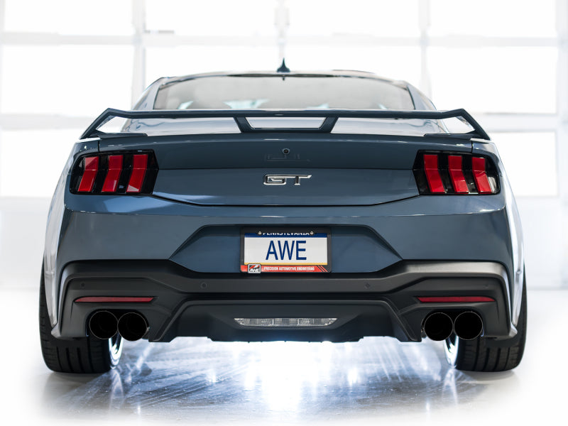 AWE 2024 Ford Mustang GT Fastback S650 RWD SwitchPath Catback Exhaust w/ Quad Diamond Black Tips AWE Tuning Catback