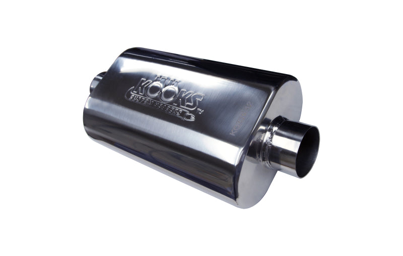 Kooks Universal 2 1/2in Center/Center Oval Muffler (4x8x12) Kooks Headers Muffler