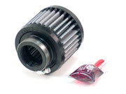 K&N 1.375in Flange ID x 3in OD x 2.5in H Rubber Base Crankcase Vent Filter K&N Engineering Air Filters - Universal Fit