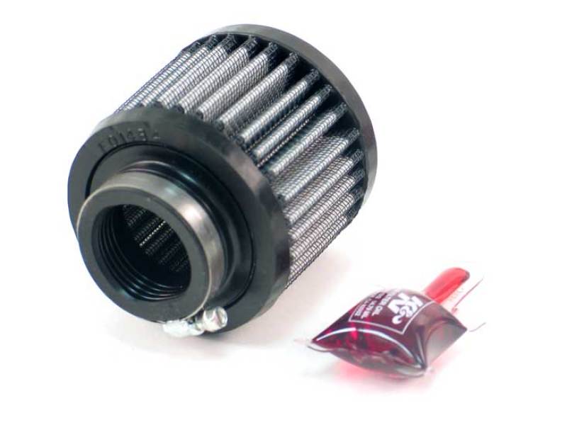 K&N 1.375in Flange ID x 3in OD x 2.5in H Rubber Base Crankcase Vent Filter K&N Engineering Air Filters - Universal Fit