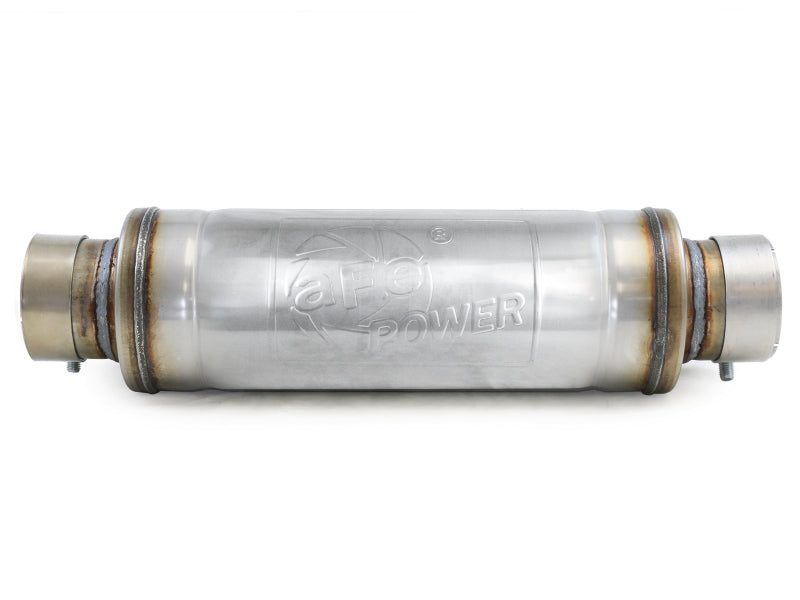 aFe MACH Force-Xp Muffler 3 IN ID Center/Center x 5 IN Dia. x 19 IN Overall Length - Round Body aFe Muffler
