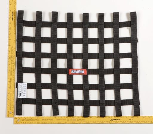 RaceQuip Black 18 X 21 SFI Ribbon Net Racequip Window Nets