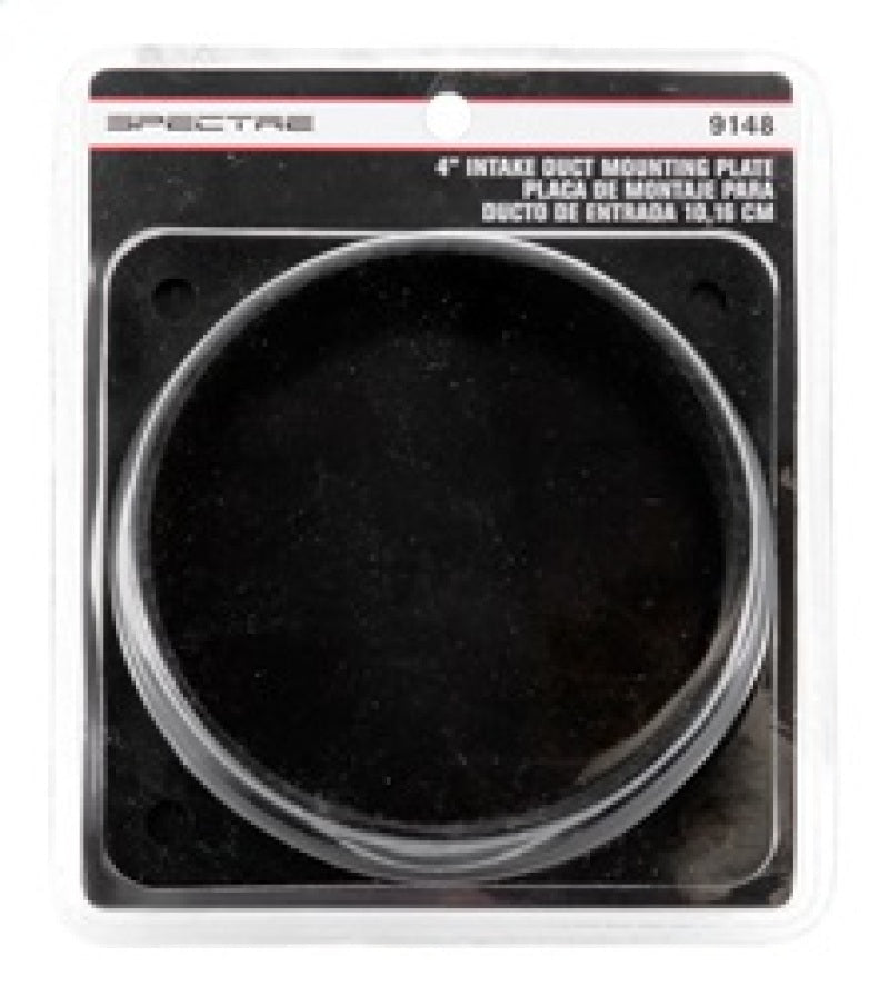 Spectre Intake Tube/Duct Mounting Plate (ABS) 4in. OD Spectre Air Intake Components