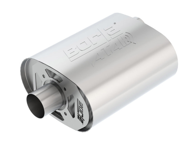 Borla CrateMuffler Ford 5.0L Coyote ATAK 2.5in Offset/Center 12in x 6in x 10.34in Muffler Borla Muffler
