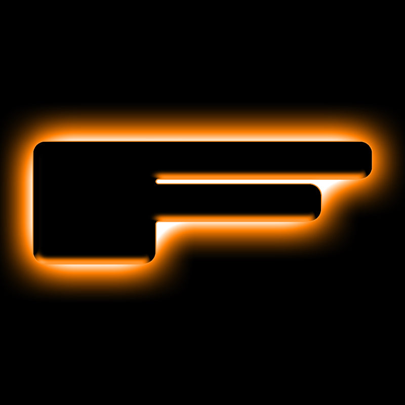 ORACLE Lighting Universal Illuminated LED Letter Badges - Matte Blk Surface Finish - F ORACLE Lighting Light Accessories and Wiring