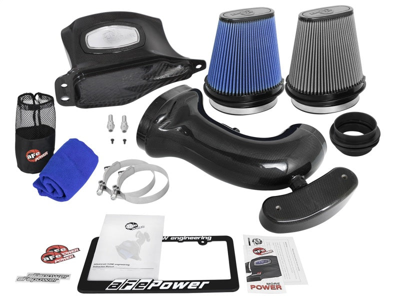 aFe Momentum Black Series Carbon Fiber Intake System P5R 14-17 Chevy Corvette 6.2L (C7) aFe Cold Air Intakes