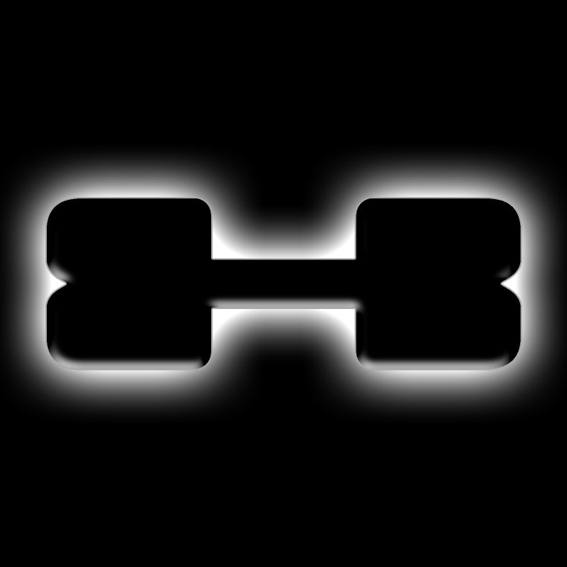 ORACLE Lighting Universal Illuminated LED Letter Badges - Matte Blk Surface Finish - X ORACLE Lighting Light Accessories and Wiring