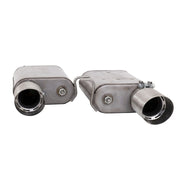 BBK Vari-Tune Axle Back Exhaust Kit 2 Adjustable Performance Mufflers 2-3/4 Pipe 4 in. Tips BBK Axle Back