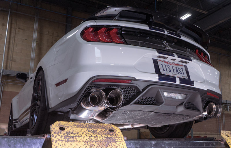 Stainless Works 2020 Ford GT500 Legend Catback H-Pipe Exhaust Factory Connect - Polished Tips