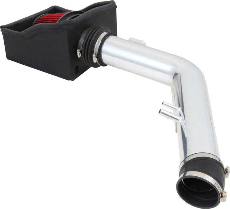 Spectre 11-14 Ford F250/350 V8-6.2L F/I Air Intake Kit - Polished w/Red Filter Spectre Cold Air Intakes