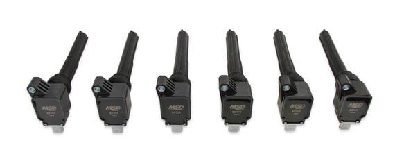MSD Ignition Coil - Ford EcoBoost - 3.5L V6 - Black - 6-Pack 827063 MSD Autoparts