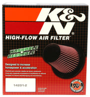 K&N Filter Universal Air Filter Carbon Fiber Top With 6in Flange x 7.5in Base x 6in H K&N Engineering Air Filters - Universal Fit