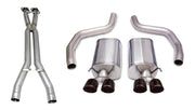 Corsa 06-11 Chevrolet Corvette C6 Z06/ZR1 Sport Cat-Back Dual Rear Exit w/ Twin 4.0in Black Tips CORSA Performance X Pipes