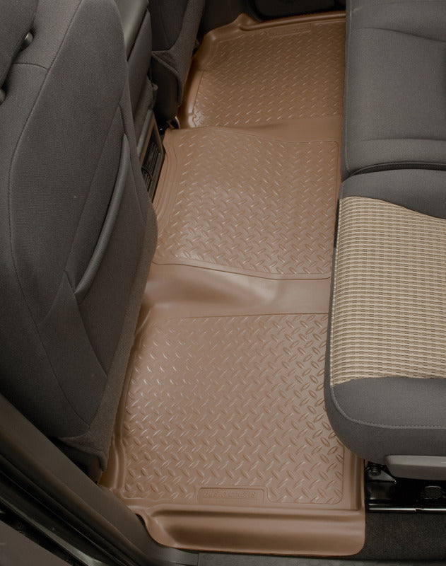 Husky Liners 04 1/2-08 F-150 Super Cab Classic Style 2nd Row Black Floor Liners Husky Liners Floor Mats - Rubber