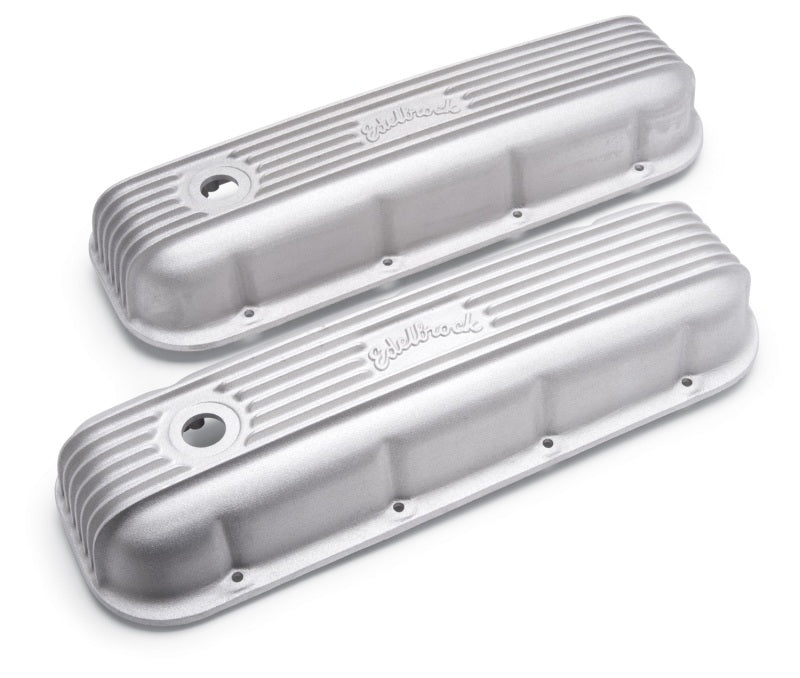 Edelbrock Valve Cover Classic Series Chevrolet 1965 and Later 396-502 V8 Satin Edelbrock Valve Covers