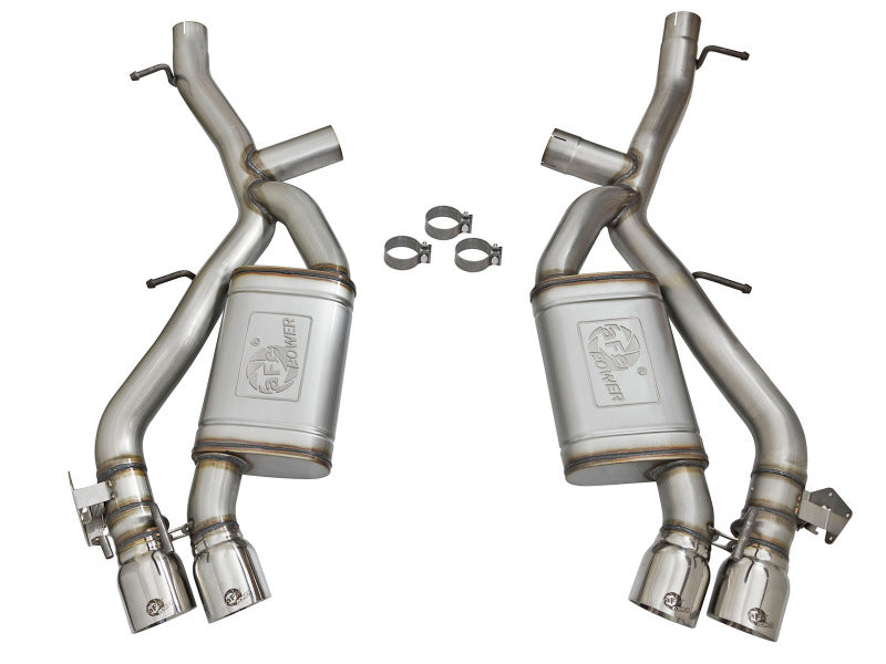 aFe MACHForce XP 3in 304 SS Axle-Back Dual Exhaust (NPP) w/ Polished Tips 16-17 Camaro SS V8-6.2L aFe Axle Back