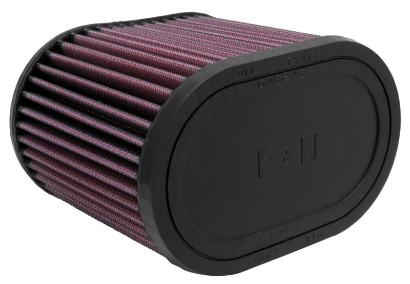K&N Universal Oval Clamp-On Air Filter 2-3/4in Flange 6-1/4in Length 4in Width 5in Height K&N Engineering Air Filters - Universal Fit