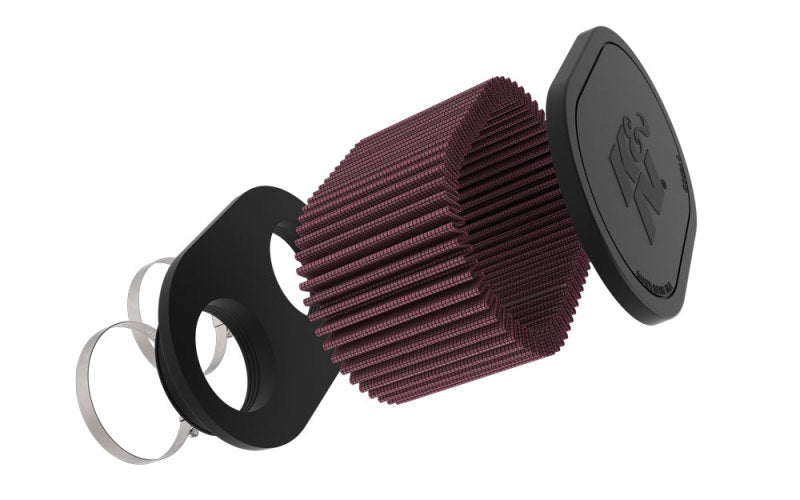 K&N 2-1/8in DUAL FLG 6-1/4 X 4inOD 3inH Universal Clamp-On Air Filter K&N Engineering Air Filters - Universal Fit