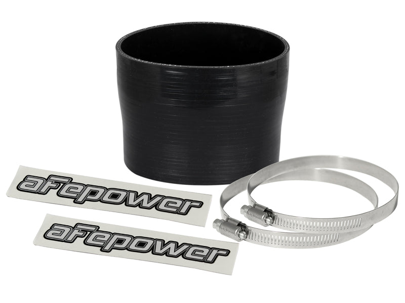 aFe Magnum FORCE (3-3/4in ID to 3-1/2in ID x 3in L) Straight Reducing Coupler - Black aFe Air Intake Components