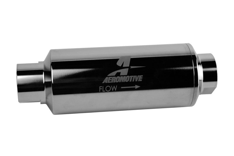 Aeromotive Pro-Series In-Line Filter - AN-12 - 40 Micron SS Element - Nickel Chrome Finish Aeromotive Fuel Filters