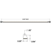 QA1 40in Diagonal Link Kit w/ Mounting Brackets & Tube Adapters QA1 Hardware - Singles