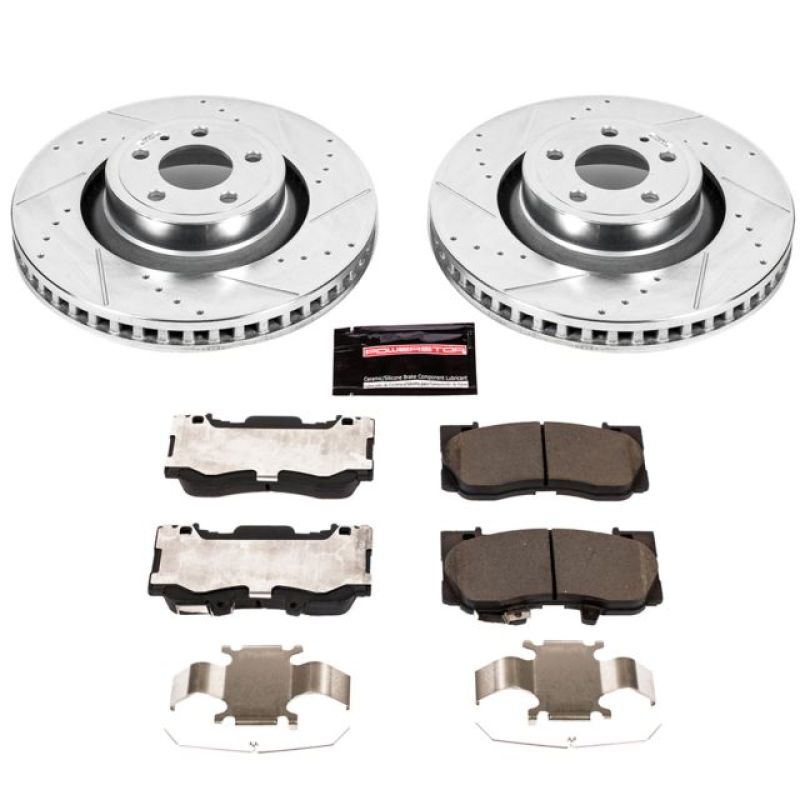 Power Stop 15-19 Ford Mustang Front Z23 Evolution Sport Brake Kit PowerStop Brake Kits - Performance D&S