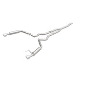 MagnaFlow Cat-Back 15-16 Ford Mustang 2.3L L4 Competition SS 3in Dual Split Rear 4.5in Black Tips Magnaflow Catback