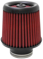 AEM Dryflow Air Filter - Round Tapered 5in Top OD x 6 Base OD x 5.563in H x 3in Flange ID AEM Induction Air Filters - Universal Fit