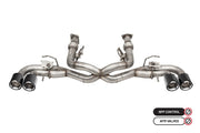 Corsa 2020-2025 Chevrolet Corvette C8 RWD 3in Valved Cat-Back Delete w/ NPP w/4.5in CF Polished Tips CORSA Performance Catback