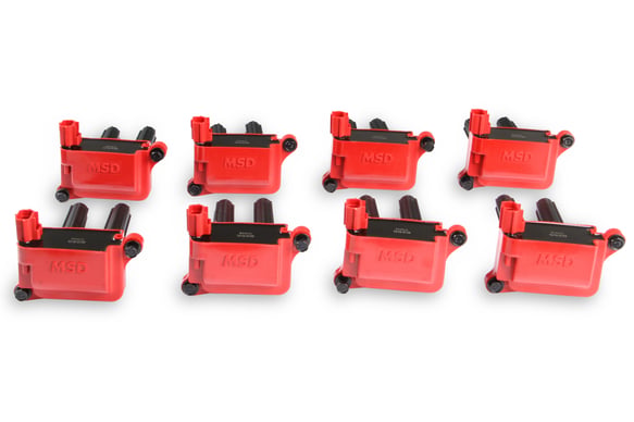 MSD Blaster Ignition Coil - Gen III HEMI 05-24 - Red - 8-Pack 5.7/6.1/6.2/6.4 82558 MSD Autoparts