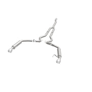MagnaFlow Cat-Back 15-16 Ford Mustang 2.3L L4 Competition SS 3in Dual Split Rear 4.5in Black Tips Magnaflow Catback