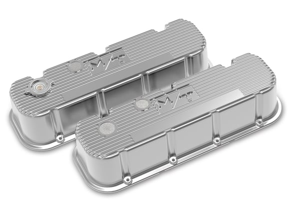 Tall M/T Valve Covers for Big Block Chevy Engines - Polished Finish 241-151 HOLLEY Autoparts