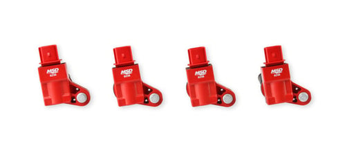 MSD Ignition Coil - Blaster Series - GM 4-Cyl Engines - Red - 4-Pack 82384 MSD Autoparts