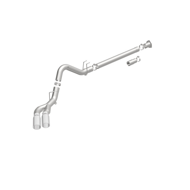 MagnaFlow 08-17 Ford F-250/F-350/F-450 4.6L/6.7 DPF-Back SS 4in Dual Single Passenger Side Rear Exit Magnaflow DPF Back