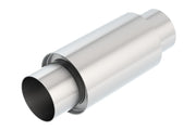 Borla 3 -1/2in In/Out x 5in Round x 8in Long XR-1 Sportsman Shorty Racing Muffler Borla Muffler