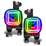 Oracle Ford Superduty 08-10 LED Fog Light Halo Kit - ColorSHIFT w/o Controller ORACLE Lighting Fog Lights