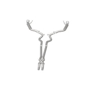MagnaFlow Cat Back, SS, 2.5in, Competition, Dual Split Polished 4.5in Tips 2015 Ford Mustang V6 3.7L Magnaflow Catback
