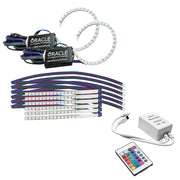 Oracle 18-21 Ford Mustang DRL Upgrade w/ Halo Kit - ColorSHIFT w/ Simple Controller ORACLE Lighting Headlights